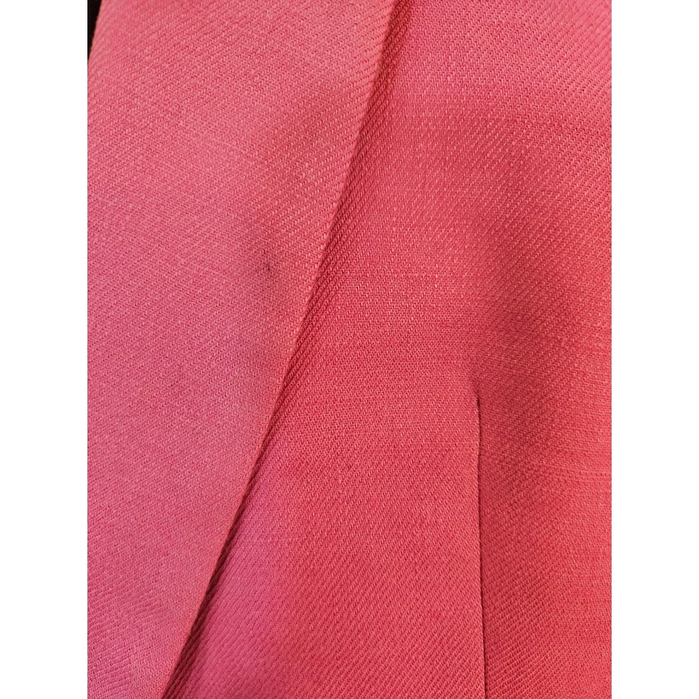 J.Crew Parke Blazer Womens 2 Pink Linen Blend Single Button - Picture 9 of 10